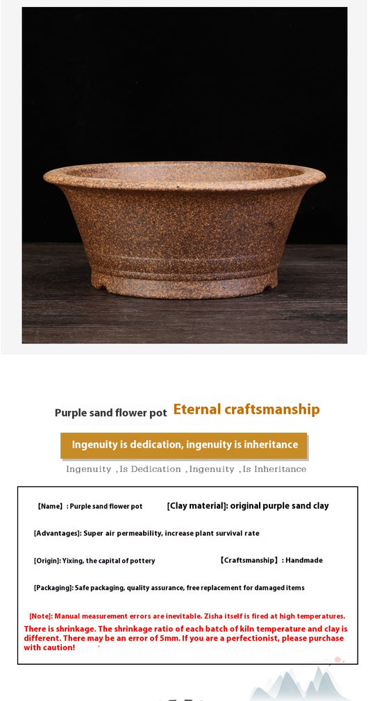 Maceta de Cerámica Refractaria para Orquídeas, Clivias y Plantas Verdes - Image 14