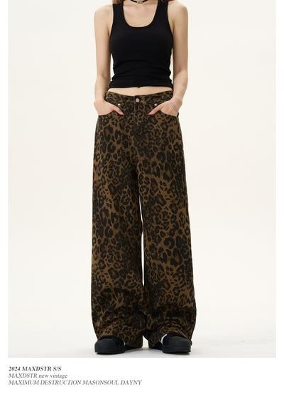 Jeans Vintage con Estampado Leopardo para Mujer - Image 8