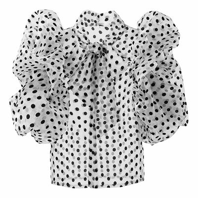 Blusa Suelta de Lunares para Mujer - Cardigan Chiffon Estilo Coreano Verano - Image 11