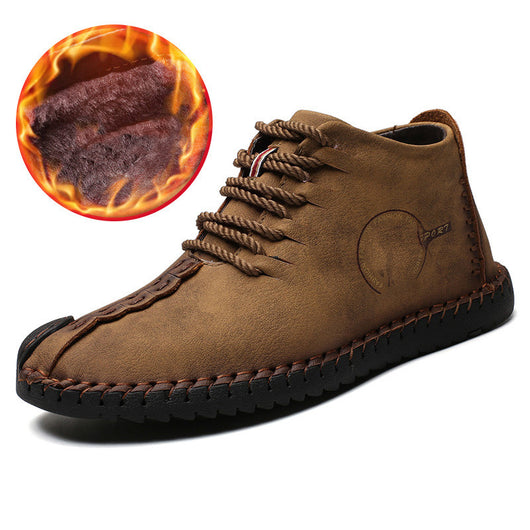 Botas Martin de Algodón para Hombre - Botines Cálidos de Caña Alta - Image 9