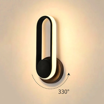 Lámpara LED de Pared Giratoria para Dormitorio con Acrílico - Image 4