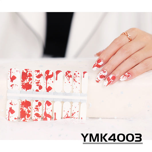 Pegatinas de Uñas Temática Halloween - Calaveras, Hojas de Otoño y Calabazas - Image 13