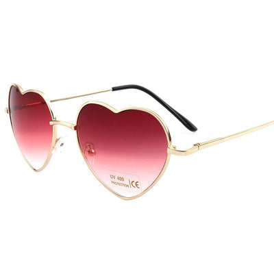 Gafas de Sol Corazón Durazno - Estilo Retro Dulce - Image 2