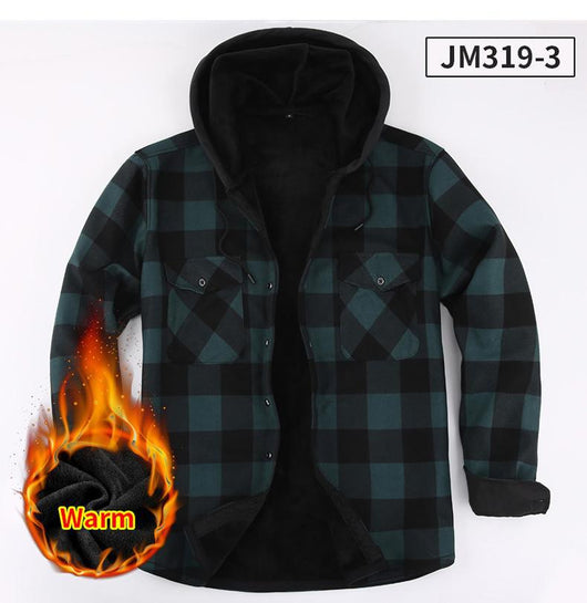 Sudadera Térmica con Capucha y Forro Polar Grueso para Hombre - Image 23