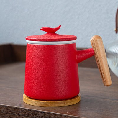 Taza Térmica de Cerámica con Separador de Agua para Té y Café - Image 3