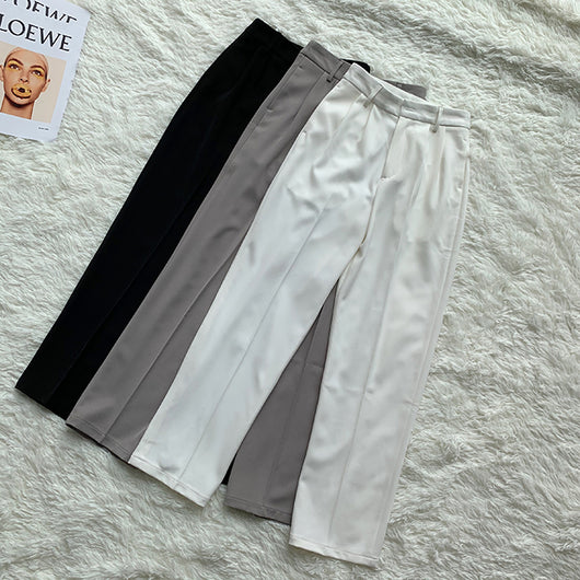Pantalones Boyfriend Drapeado de Largo Clásico - Image 8