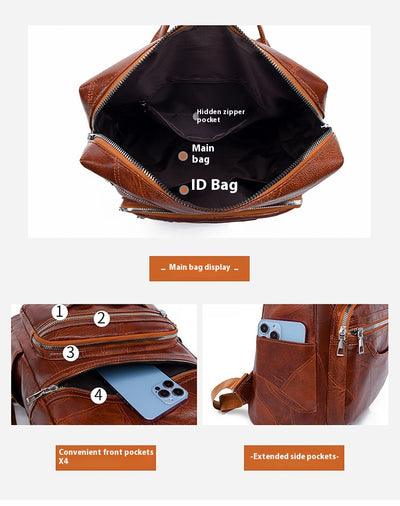Mochila de Cuero PU para Mujer de Gran Capacidad - Image 12
