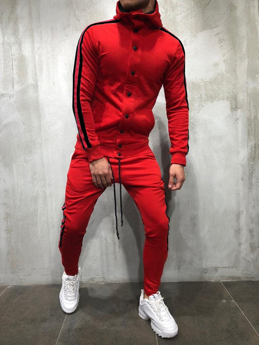 Cardigan Deportivo con Capucha y Botones para Hombre