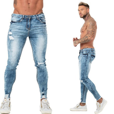 Pantalones Jeans Patchwork Fit Clásico para Hombre - Image 21