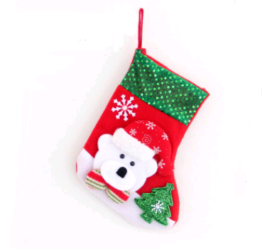 Set de Calcetines Navideños con Adornos Santa y Árbol - Bolsa de Regalo - Image 8