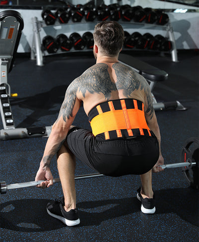 Cinturón de Soporte Lumbar Transpirable para Levantamiento de Pesas y Entrenamiento de Fuerza