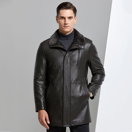 Chaqueta de Cuero Premium para Hombre con Forro Polar Grueso - Image 13