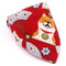 Saliva Toalla Perro Japanese Saliva Triangle Scarf Rojo 01 L