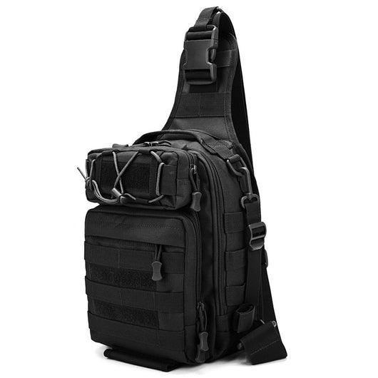 Bolsa Táctica Multifunción para Pesca Negro