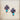 **Copper Cross Earrings w/ Blue Turquoise Chunks 220o