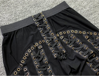 Conjunto de Dos Piezas con Malla Transparente y Pantalón Ajustado con Tirantes - Image 25