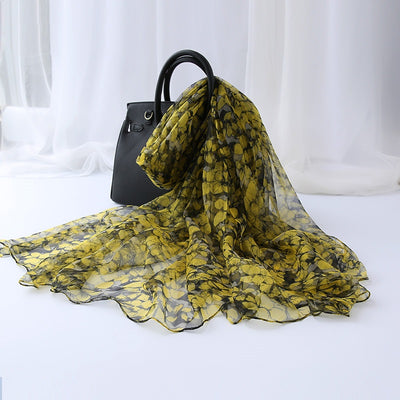 Pañuelo de Seda Decorativo Versátil para Mujer - Image 12