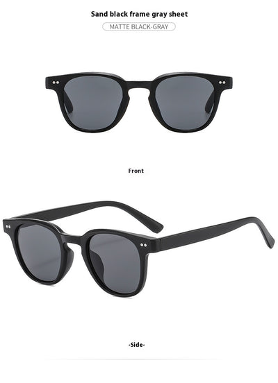 Brown square-frame sunglasses with brown lenses, suitable for sun protection and fashion wear. - Image 16