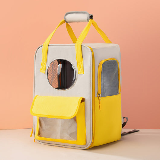 Mochila de Lona Transpirable de Gran Capacidad para Mascotas - Image 7