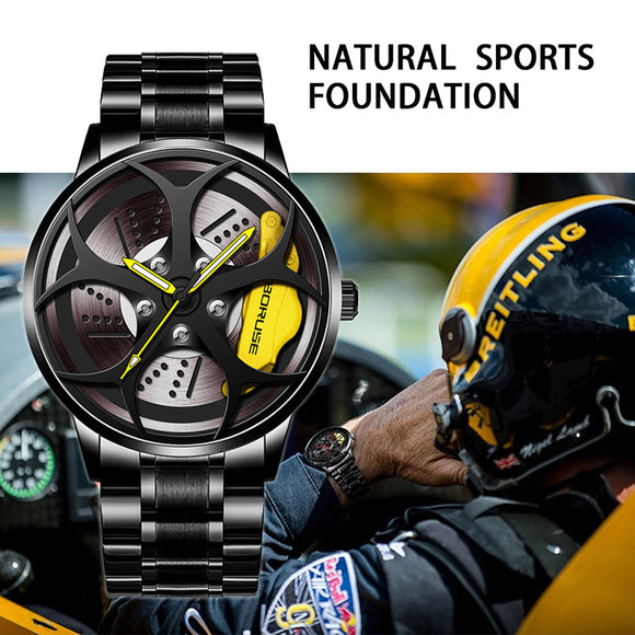 Reloj de Acero Inoxidable para Hombre con Esfera Luminosa