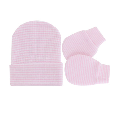 Set de Gorro Tejido y Manoplas Antiarañazos para Recién Nacido - Image 7