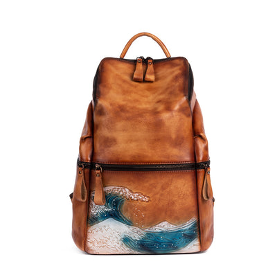 Mochila para Mujer de Gran Capacidad con Diseño Retro Degradado - Image 5