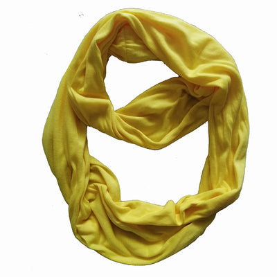 Pañuelo Funcional para Mujer con Bolsillo Cremallera y Jersey Liso - Image 7