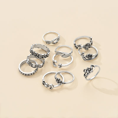 Anillos Retro Flores Moda Europea y Americana - Image 5