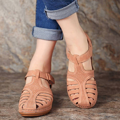 Sandalias Retro Talla Grande con Cuña y Punta Redonda - Image 17