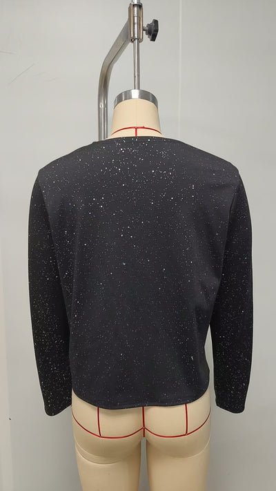 Cardigan Elegante con Detalles en Dorado para Mujer - Image 17