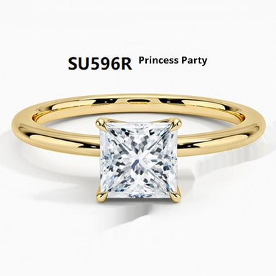 Anillo Chapado en Oro 18K con Diamante de Cultivo para Mujer - Image 11