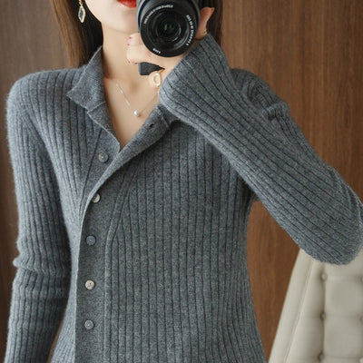 Cardigan de Cachemira Otoño Invierno con Diseño Exclusivo Minimalista - Image 6