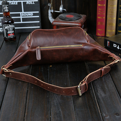 Bolsa Pecho Retro Hombre PU - Estilo Casual Una Correa - Image 3