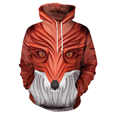 Sudadera con Estampado 3D del Zorro de Nueve Colas Multicolor - Image 5
