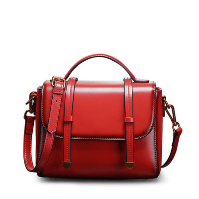 Bolso de Cuero Genuino para Mujer con Correa Diagonal Ajustable - Image 8