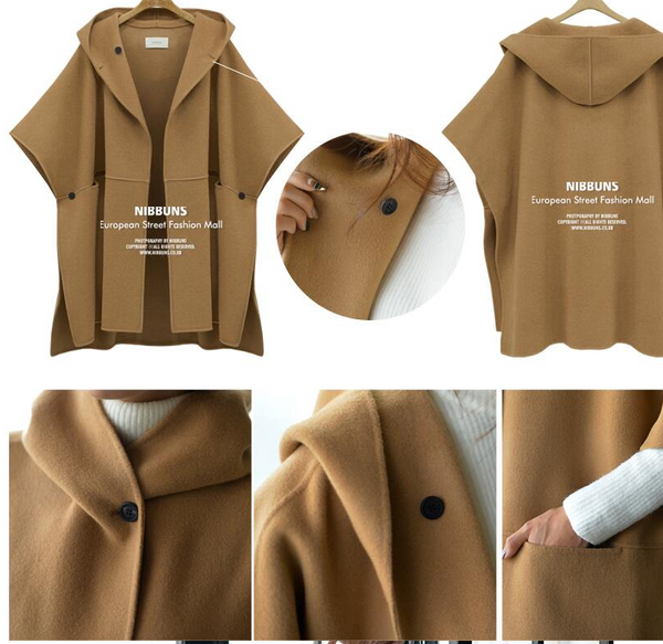 Cardigan Oversized con Mangas Tipo Reloj - Abrigo Casual de Moda para Talla Grande