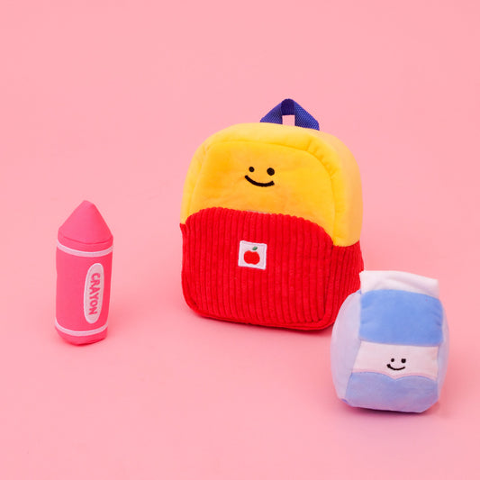 Set de 3 Juguetes para Perro con Mochila Escolar - Image 2