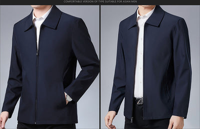 Chaqueta Casual con Solapa para Hombre Maduro - Image 11