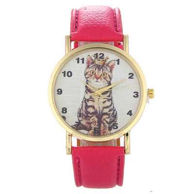 Reloj con Patrón de Gatito Adorable en Cuclillas - Image 2