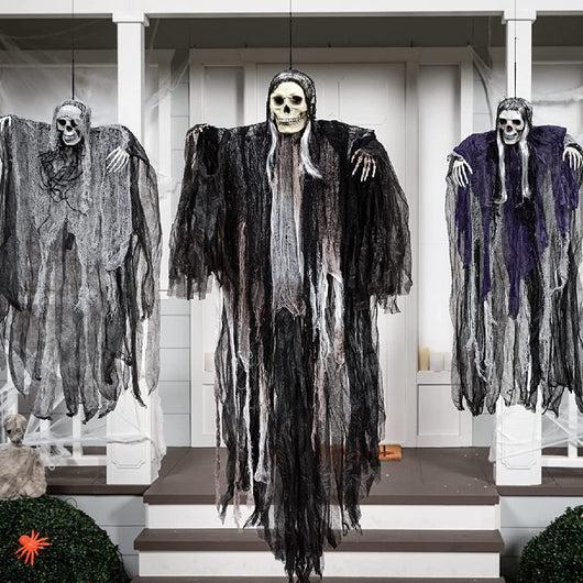 Juego de 3 Fantasmas Colgantes para Decoración de Halloween