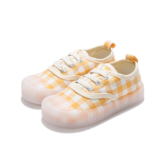 Zapatos de Lona a Cuadros con Elástico para Niños - Image 3