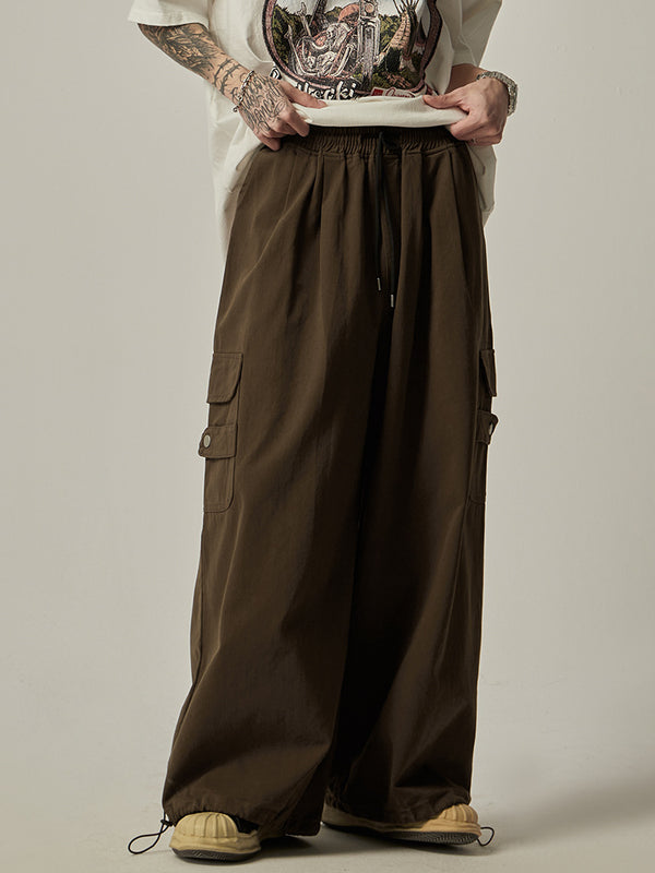 Pantalones Rectos Amplios de Diseño Trendy para Hombre - Versátiles y Cómodos