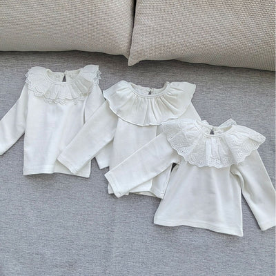Blusa de Cuello Volante Solapa Ancha - Corte Clásico - Image 5