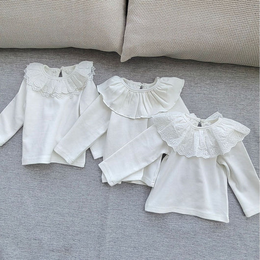 Blusa de Cuello Volante Solapa Ancha - Corte Clásico - Image 5