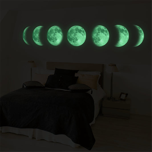 Pegatinas Decorativas Mapa Lunar Fluorescente