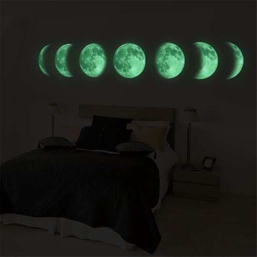 Pegatinas Decorativas Mapa Lunar Fluorescente