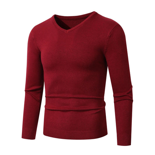 Suéter Base Layer Cuello V Manga Larga Estilo Europeo - Image 10