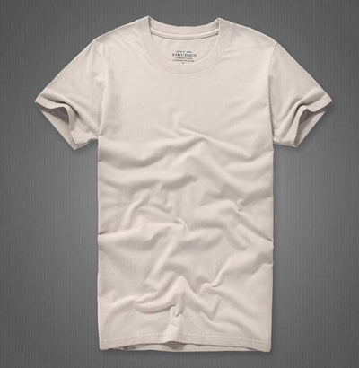 Playera de Algodón para Hombre Colores Sólidos Clásica - Image 27