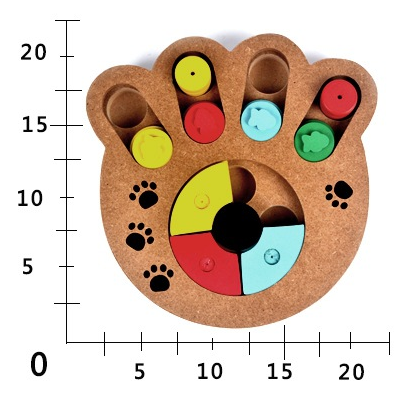 Juguete Puzzle Interactivo de Madera para Perros - Alimentador Multifuncional - Image 2