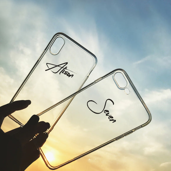 Funda Transparente DIY 8plus con Firma Personalizada